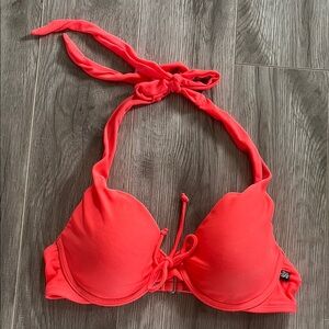 La Vie En Rose Pink Bikini Halter Top